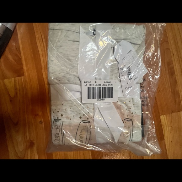 NWT Reitman’s PJ Set. “Champagne for Breakfast” - Picture 4 of 11